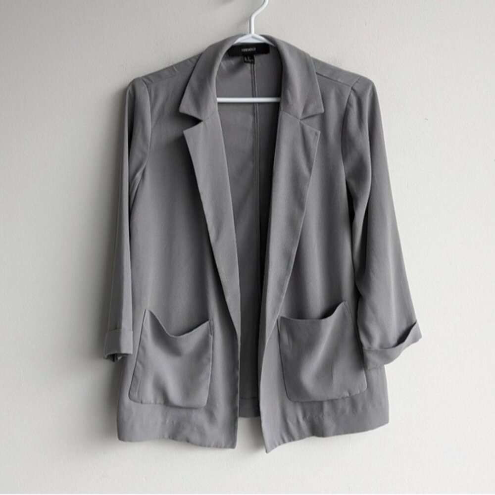 Gray blazer jacket
